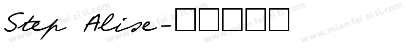 Step Alise字体转换